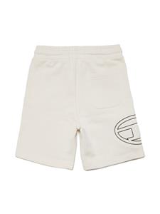 dieselkids Diesel Kids Shorts met logoprint - Beige