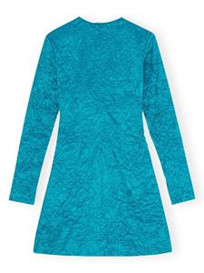 GANNI Satijnen mini-jurk - Blauw