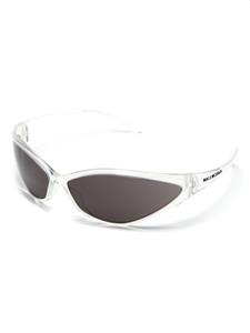balenciagaeyewear Balenciaga Eyewear 90s Oval zonnebril met wikkelmontuur - Wit