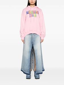 moschinojeans MOSCHINO JEANS Hoodie met logoprint - Roze