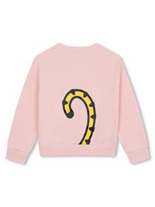 kenzokids Kenzo Kids Kotora tiger-print cotton sweatshirt - Roze