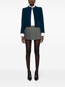 a.n.g.e.l.o.vintagecult A.N.G.E.L.O. Vintage Cult 1980s bouclé cropped jack - Blauw