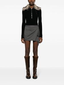 Courrèges Wollen mini-rok - Grijs