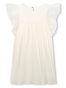 chloékids Chloé Kids Broderie anglaise jurk - Wit