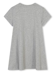 kenzokids Kenzo Kids logo-print cotton dress - Grijs