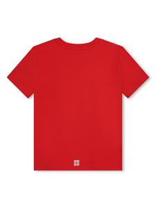 givenchykids Givenchy Kids T-shirt met logoprint - Rood