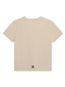 givenchykids Givenchy Kids T-shirt met logoprint - Beige