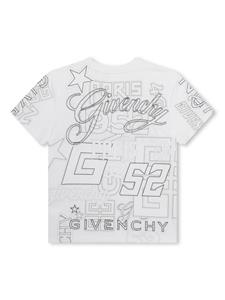 givenchykids Givenchy Kids T-shirt met logoprint - Wit