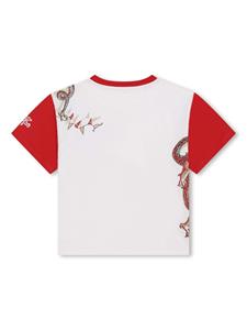 kenzokids Kenzo Kids T-shirt met logopatch - Wit