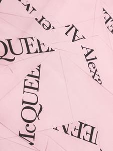 alexandermcqueen Alexander McQueen Zijden sjaal met logo-jacquard - Roze