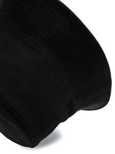 APC logo-embroidery cotton bucket hat - Zwart