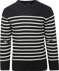 Sweater Armor Lux Paimpol Trui Wol Strepen Navy