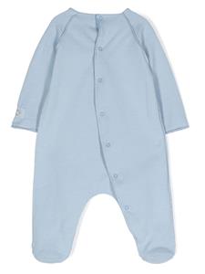 teddy&minou TEDDY & MINOU Romper met logo en katpatch - Blauw