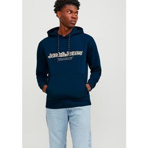 Jack & Jones Hoodie "JORLAKEWOOD SWEAT HOOD BF", mit coolem Print