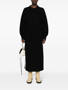 jilsander Jil Sander Wollen A-lijn mini-rok - Zwart