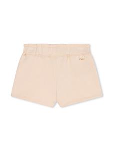 Chloé Kids Shorts met logoprint - Beige