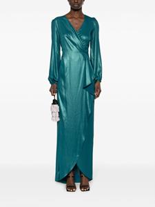 Parlor Maxi wikkeljurk - Blauw