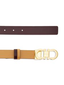 Ferragamo Riem met gancini gesp - Beige