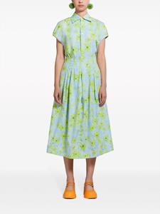 Marni Midi-rok met bloemenprint - Blauw