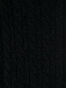 Sunspel cable-knit wool scarf - Blauw