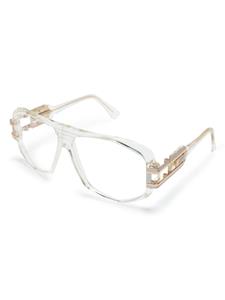Cazal pilot-frame glasses - Beige