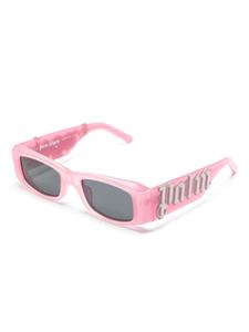 palmangelseyewear Palm Angels Eyewear Angel zonnebril met logoplakkaat - Roze