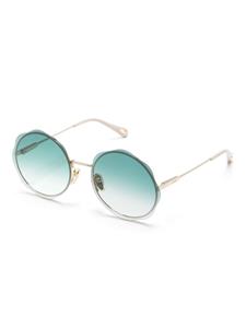 chloéeyewear Chloé Eyewear Honoré bril met rond montuur met gewelfde rand - Goud