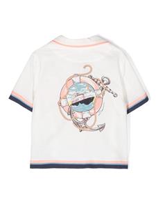 ZIMMERMANN Alight katoenen shirt met contrasterende afwerking - Wit