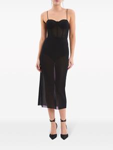 Rebecca Vallance Midi-jurk verfraaid met stras - Zwart