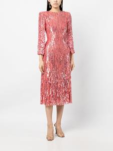 jennypackham Jenny Packham Verfraaide midi-jurk - Roze