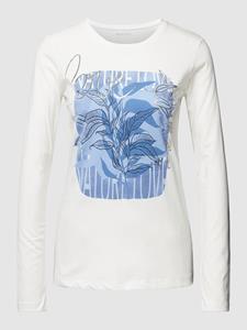 Montego Shirt met lange mouwen en labelprint