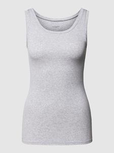 Schiesser Tanktop dubbelrib Organic Cotton grijs gemêleerd - Pure Rib 
