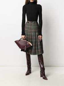 célinepre-owned Céline Pre-Owned Pre-owned geruite plooirok - Zwart