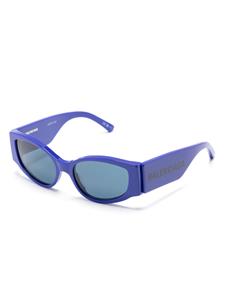 balenciagaeyewear Balenciaga Eyewear Zonnebril met rond montuur - Blauw