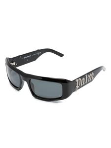 palmangelseyewear Palm Angels Eyewear Kerman zonnebril met rechthoekig montuur - Zwart