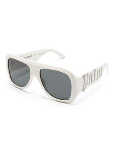 palmangelseyewear Palm Angels Eyewear Sonoma zonnebril met piloten montuur - Wit