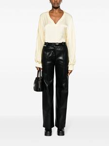 Zadig&Voltaire Blouse met satijnen afwerking - Geel
