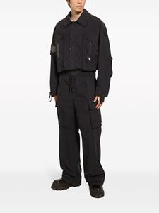 dolce&gabbana Dolce & Gabbana Straight cargo broek met logoplakkaat - Blauw