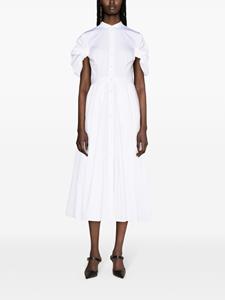 alexandermcqueen Alexander McQueen Blouse met ruches en korte mouwen - Wit