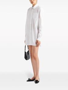 Prada cotton shirt minidress - Wit