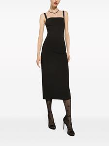 dolce&gabbana Dolce & Gabbana Midi-jurk met stiksel - Zwart