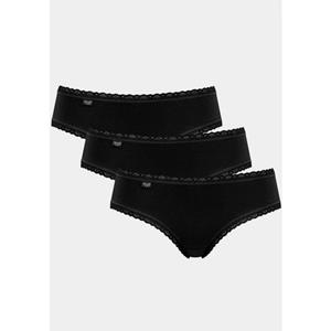 Sloggi Slip 24/7 Cotton Lace Hipster C3P met delicate kant en een hoog katoenpercentage (Set van 3)