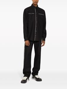 dolce&gabbana Dolce & Gabbana Straight jeans met afwerking - Zwart
