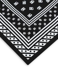 dolce&gabbana Dolce & Gabbana Sjaal met logoprint - Zwart
