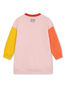 Kenzo Kids logo-print cotton dress - Roze