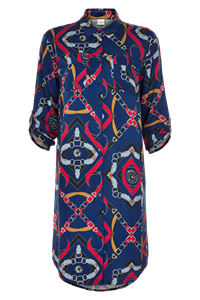 IN FRONT KATHLEEN SHIRT DRESS 13179 (Navy 591)