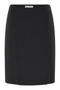 IN FRONT LEA SKIRT 15714 999 (Black 999)