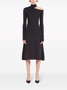 Ferragamo Uitgesneden midi-jurk - Zwart