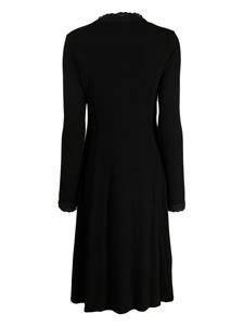 toutacoup tout a coup Midi-jurk met V-hals - Zwart