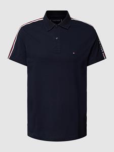 Tommy Hilfiger Poloshirt "GLOBAL STRIPE MONOTYPE REG POLO", mit Logostickerei